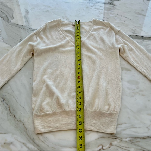J.CREW IVORY CREAM TISSUE CASHMERE SWEATER SIZE M - Picture 13 of 17